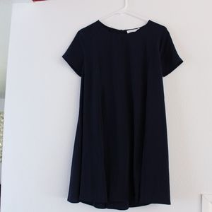 Short Sleeve Chiffon Shift Dress